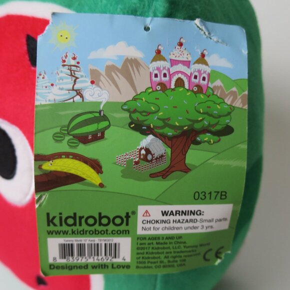 Yummy World 10" Kenji Square Watermelon Plush - Picture 3 of 8